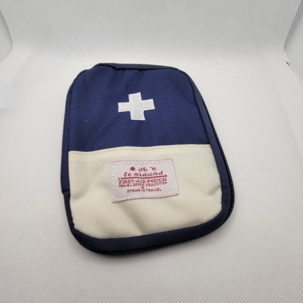 First Aid Mini Zip Up Pouch With Pockets